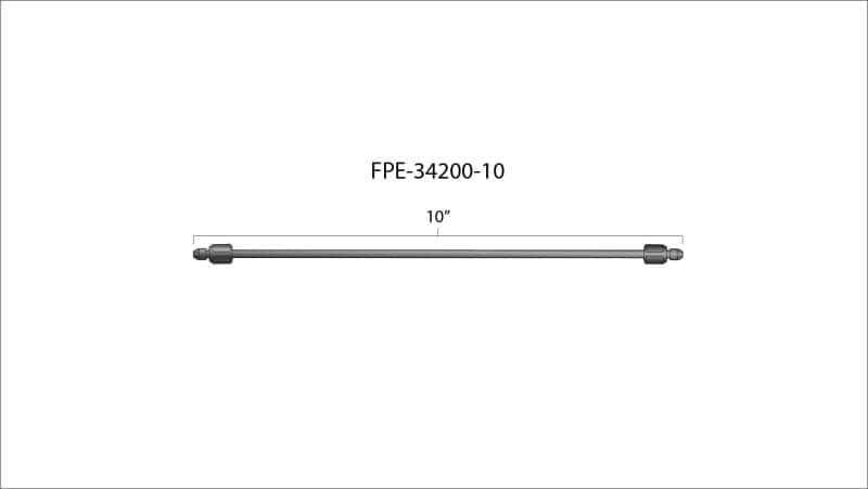 Fleece Performance — Fleece Performance 10in High Pressure Fuel Line (8mm x 3.5mm Line M14x1.5 Nuts) - view 4