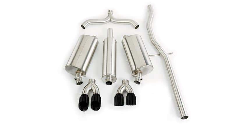 CORSA Performance — Corsa 98-03 Cadillac Seville 4.6L 2.5in Cat-Back Dual Rear w Twin 35in Black Pro-Series Tips
Exhaust - view 2