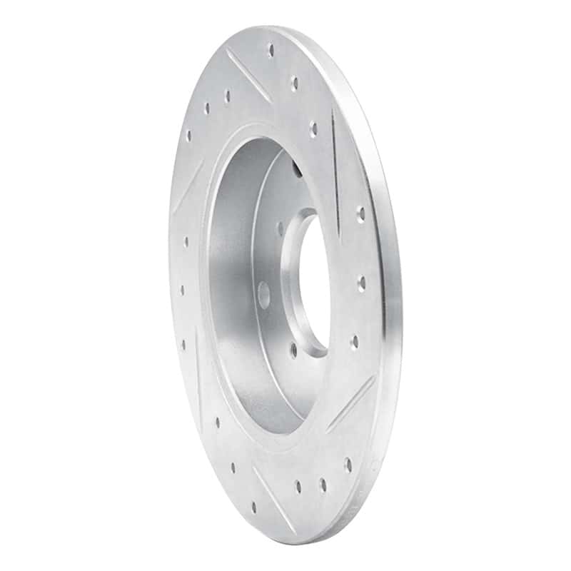 R1 Concepts — R1 89-94 Suzuki SWIFT Rear Left Drilled & Slotted Silver Brake Rotor
R1 Brake Rotor Drill - view 4