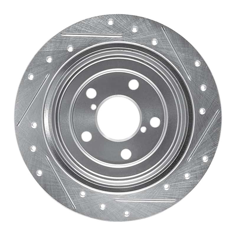 R1 Concepts — R1 90-08 Saab 9-2X Rear Left Drilled & Slotted Silver Brake Rotor
R1 Brake Rotor Drill - view 5