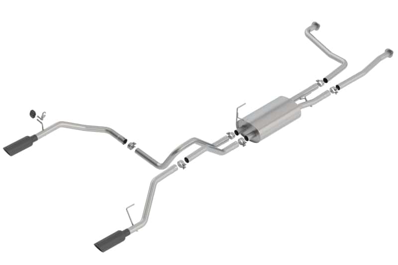 Borla — Borla 16-19 Nissan Titan 5.6L V8 2WD/4WD S-Type Catback Exhaust - Black Chrome Tips
Cat-Back System - view 1
