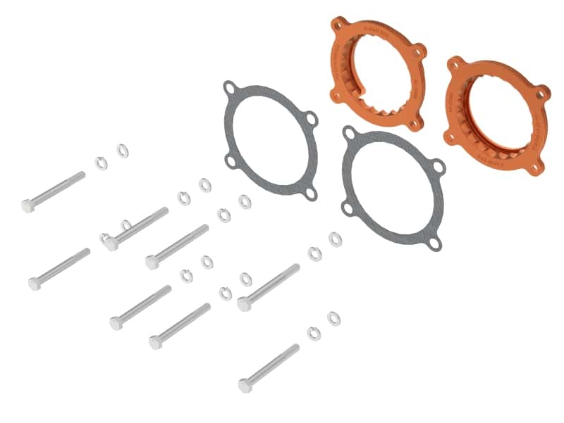 aFe — aFe 2024 Ford Mustang GT/ 2024 Ford Mustang Dark Horse V8 5.0L Silver Bullet Throttle Body Spacer
Throttle Body Spacer - view 2
