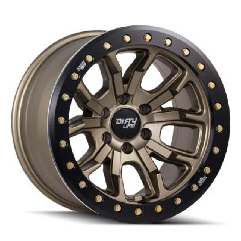 Dirty Life — Dirty Life 9303 DT-1 17x9 / 5x127 BP / -12mm Offset / 78.1mm Hub Satin Gold Wheel - Sim. Beadlock
DIRTY LIFE 9303 - view 4
