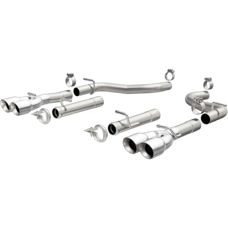 Magnaflow — MagnaFlow Axle-Back, SS, 2.5in, Quad Split Rear 3.5in Tip 2015 Dodge Challenger R/T 5.7L
Axle-Back - view 2