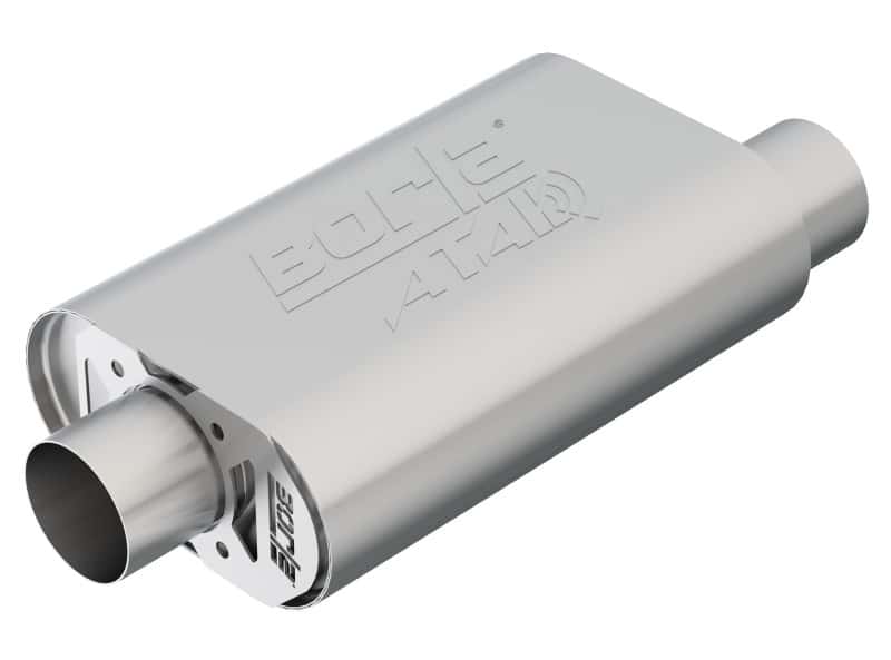 Borla — Borla CrateMuffler SBC Hot 350/383 3 inch Offset/Center 14in x 4.35in x 9in Oval Muffler
CrateMuffler
Muffler - view 1