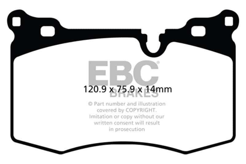 EBC — EBC Brakes Bluestuff Street and Track Day Brake Pads
Disc Brake Pad - view 4