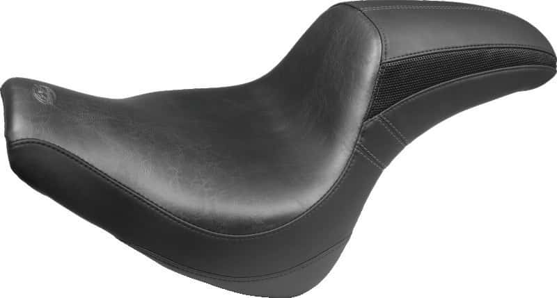 Mustang Motorcycle — Mustang 06-17 Harley Softail Wide Tire (200mm) Sport Touring Passenger Seat - Black - view 2