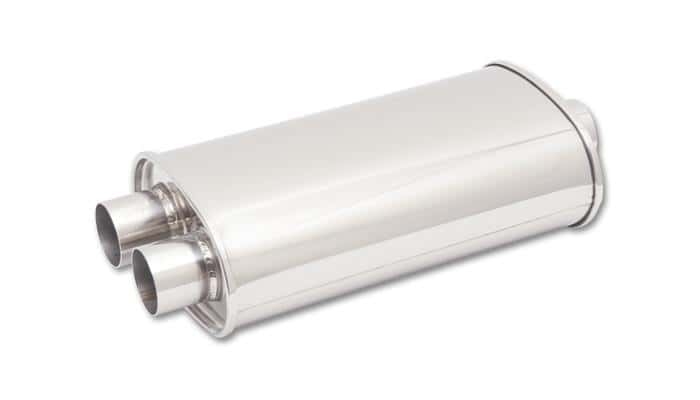 Vibrant — Vibrant StreetPower Oval Muff 5in x 9in x 15in long body 3in in I.D. x dual 2.5in out Center-Dual
3"Inx2.5"DualMuffler
3"IDMuffDual2.25"OD
Muffler - view 4