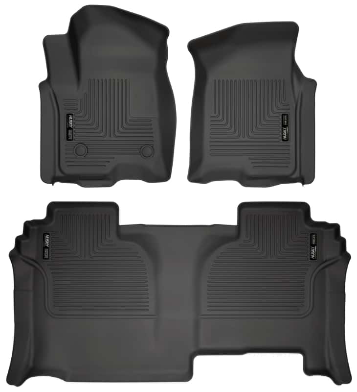 Husky Liners — Husky Liners 2019 Chevrolet Silverado 1500 Double Cab Front & 2nd Seat Weatherbeater Floor Liners

Husky Liners 19-23 GMC Sierra 1500 Double Cab Weatherbeater Black Front & 2nd Seat Floor Liners
Floor Liners - view 1