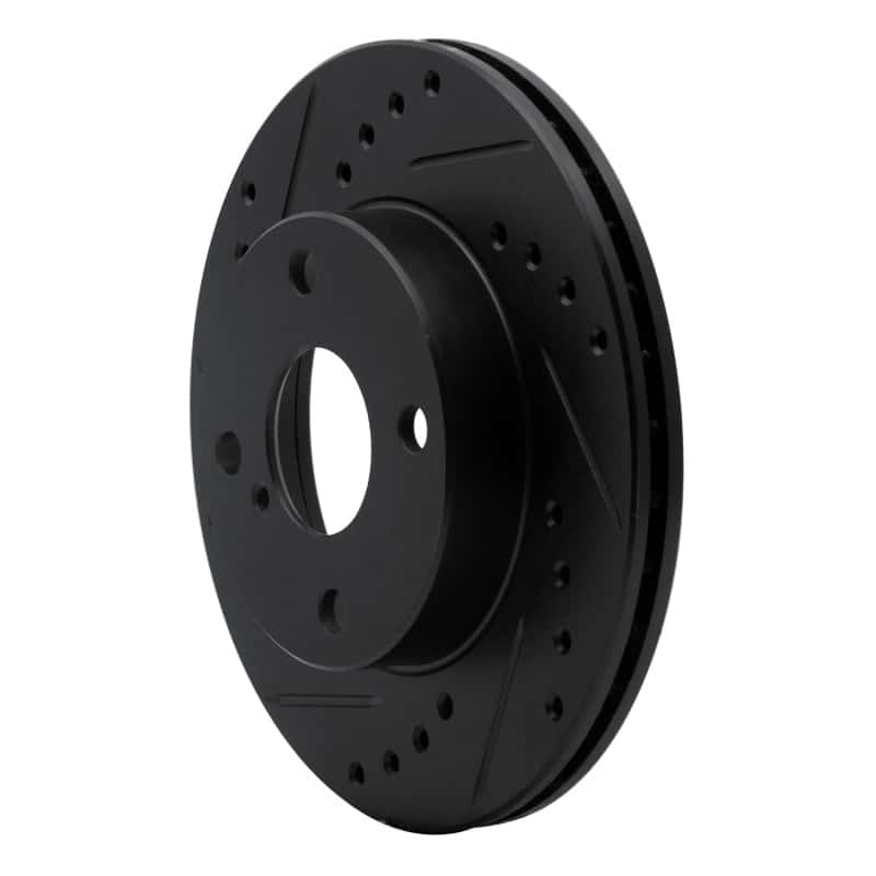 R1 Concepts — R1 90-93 Mazda Miata Front Left Drilled & Slotted Black Brake Rotor
R1 Brake Rotor Drill - view 2