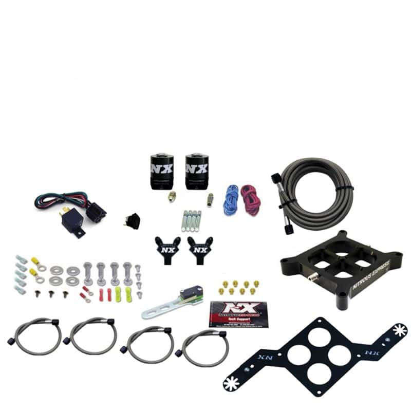 Nitrous Express — Nitrous Express 4150 Single Entry Billet Crossbar Nitrous Plate Kit (50-300HP) w/o Bottle
Injection System Kit
N2OSys - view 1