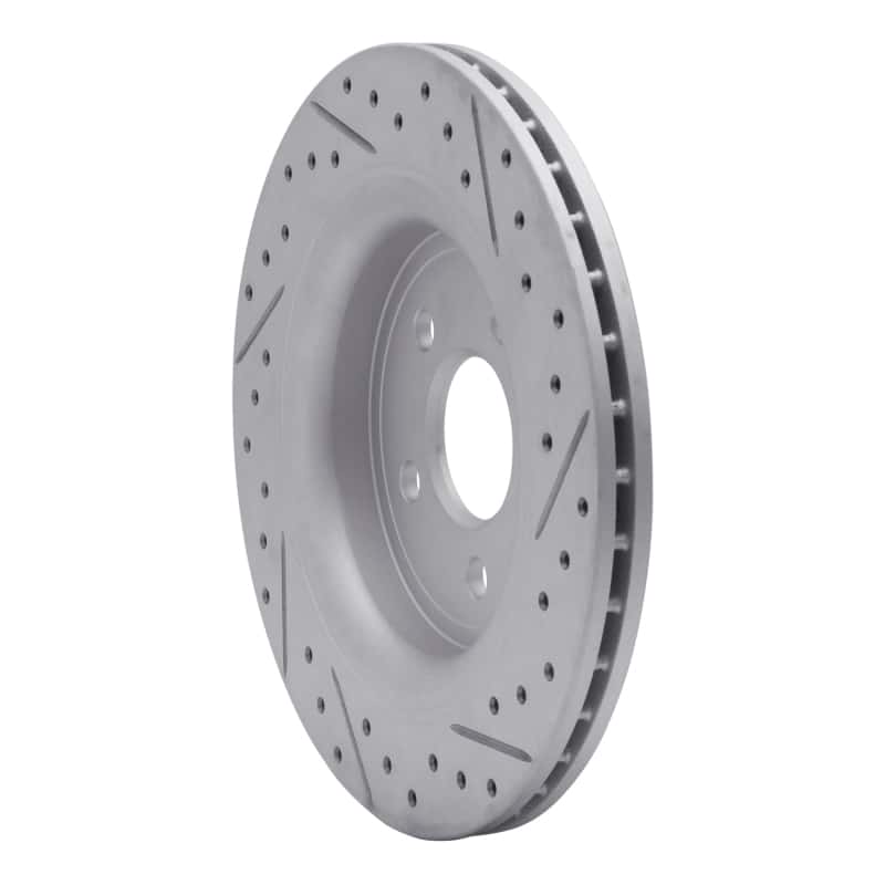 R1 Concepts — R1 07-18 Volvo S80 Rear Left Drilled & Slotted Geo-Carbon Rotor - view 4