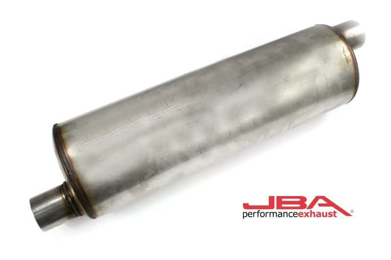 JBA — JBA Universal Chambered 304SS Muffler 22in x 7in Round 2.5in Offset/Offset
Muffler - view 1