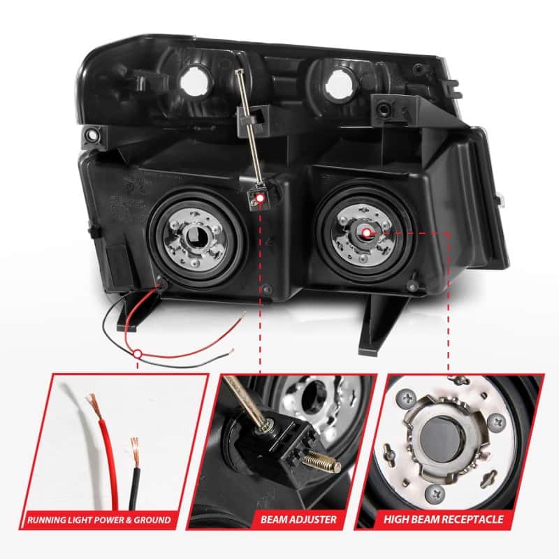 ANZO — ANZO 04-12 GM Colorado/Canyon/I-Series Crystal Headlights - w/ Light Bar Chrome Housing 4pcs
Head Light Set
HdLtSet - view 5