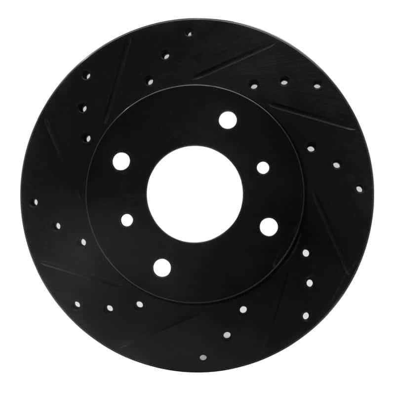 R1 Concepts — R1 89-13 Infiniti G20 Front Left Drilled & Slotted Black Brake Rotor
R1 Brake Rotor Drill - view 1