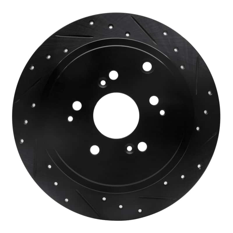 R1 Concepts — R1 01-08 Acura MDX Rear Right Drilled & Slotted Black Brake Rotor
R1 Brake Rotor Drill - view 1