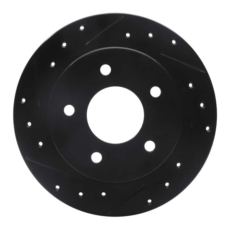 R1 Concepts — R1 88-94 Buick Regal Rear Left Drilled & Slotted Black Brake Rotor
R1 Brake Rotor Drill - view 1