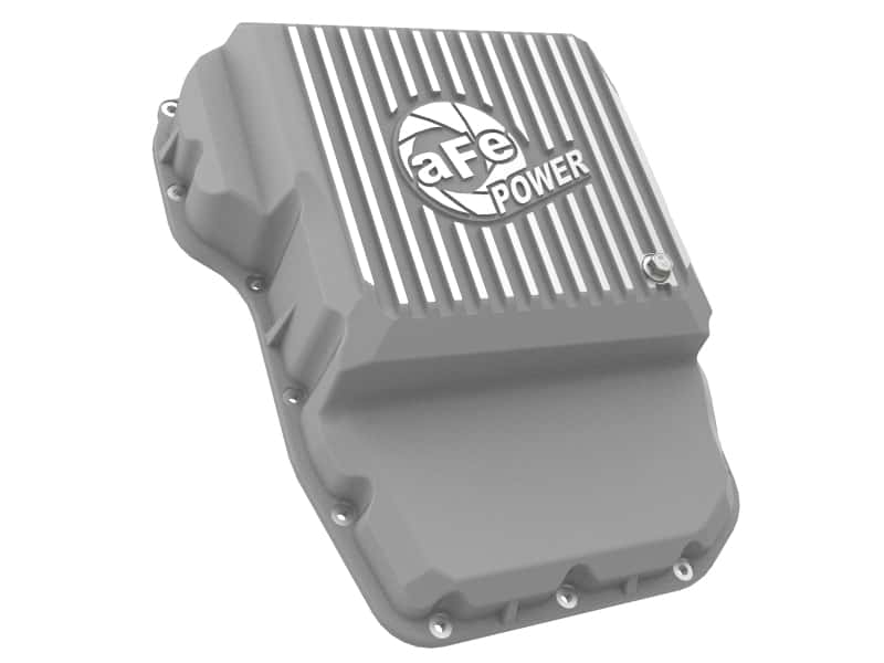 aFe — aFe Transmission Pan Raw w/ Machined Fins 13-19 Dodge Diesel Trucks L6-6.7L (td)
Transmission Pan - view 2