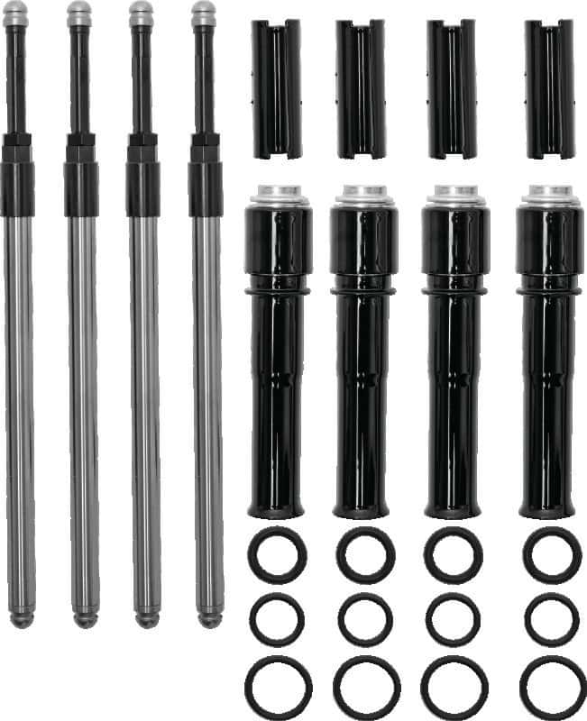 S&S Cycle — S&S Cycle 2017+ M8 Models Quickee Pushrods w/ Gloss Black Covers - view 1