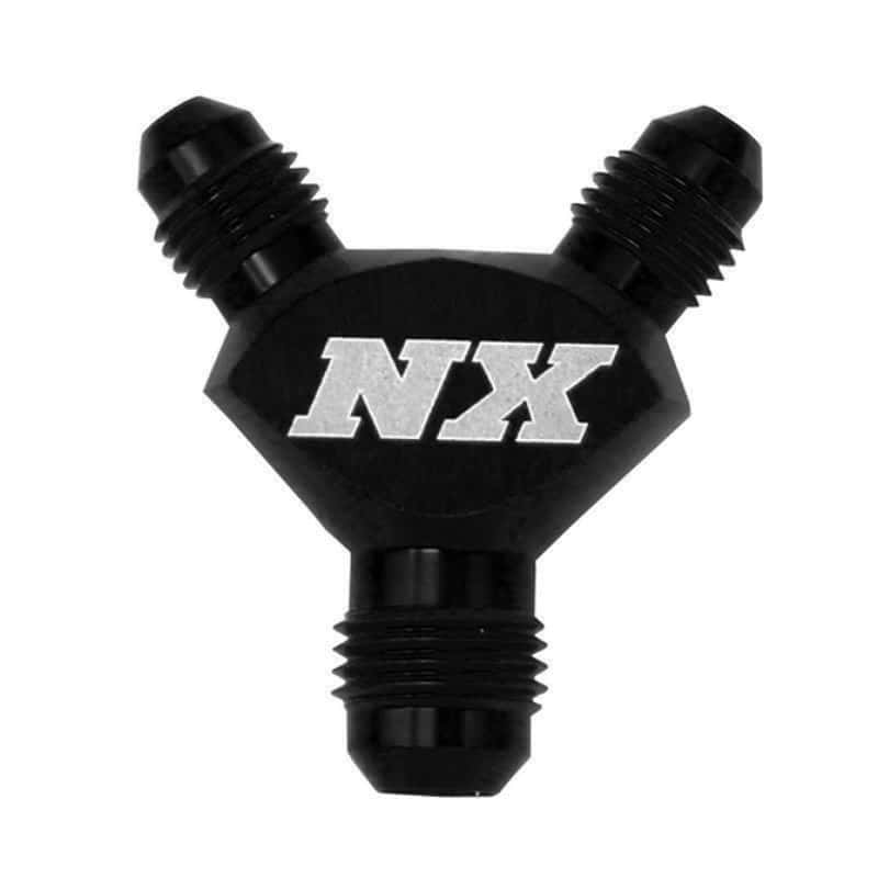 Nitrous Express — Nitrous Express 10AN x 8AN x 8AN Billet Pure-Flo Y Fitting - Black
Pure-Flo Y Fitting
AdptFitting - view 2