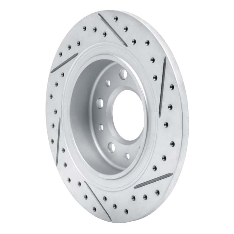 R1 Concepts — R1 16-25 Buick Envista Rear Left Drilled & Slotted Geo-Carbon Rotor - view 4