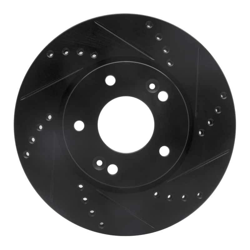 R1 Concepts — R1 2011-2025 Hyundai Elantra GT Front Right Drilled & Slotted Black Brake Rotor
R1 Brake Rotor Drill - view 1