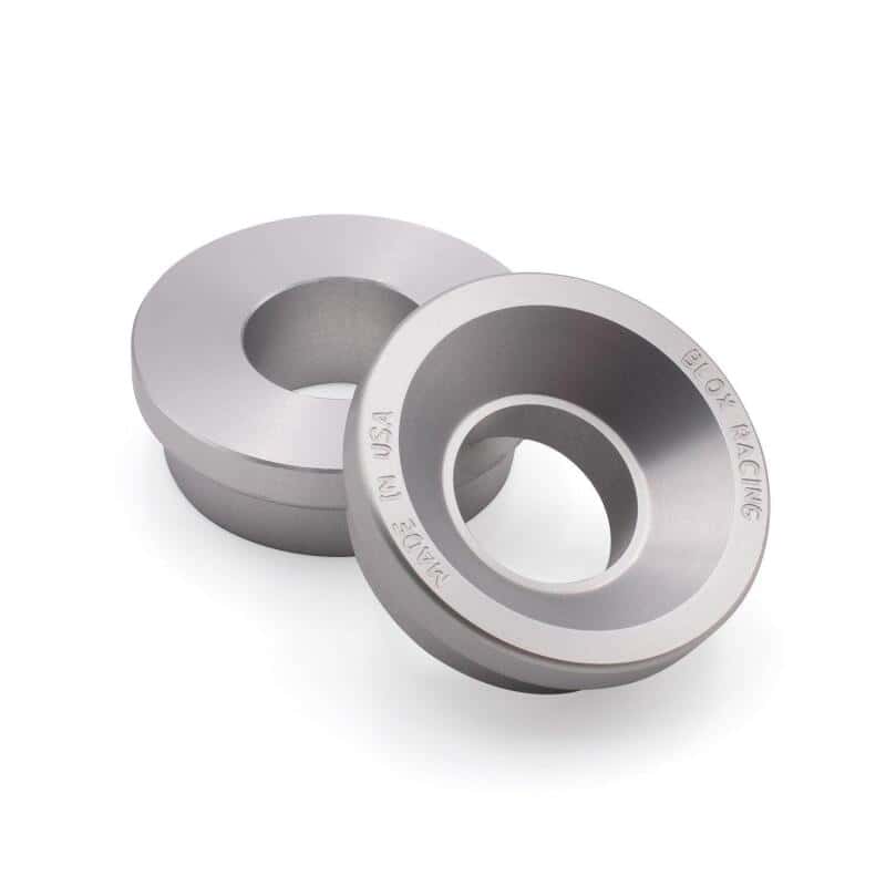 BLOX Racing — Blox Racing 2-pc Solid Shifter Bushing Kit, Front - For B-Series Transmission - Raw - view 2