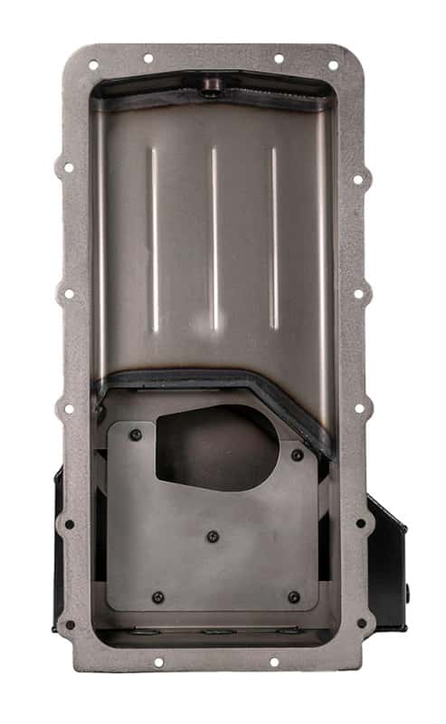 Moroso — Moroso Ford 5.0 Coyote (w/Rear Sump) Road Race Baffled Wet Sump 9qt 6-5/8in Steel Oil Pan - view 3