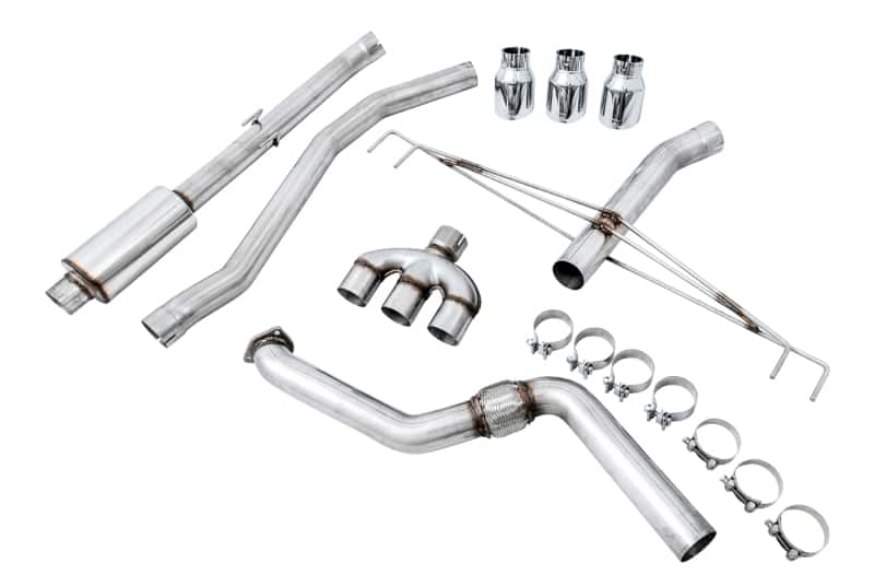 AWE Tuning — AWE Tuning 2017+ Honda Civic Type R Track Edition Exhaust w/Front Pipe & Triple Chrome Silver Tips
Track Exhaust - view 4