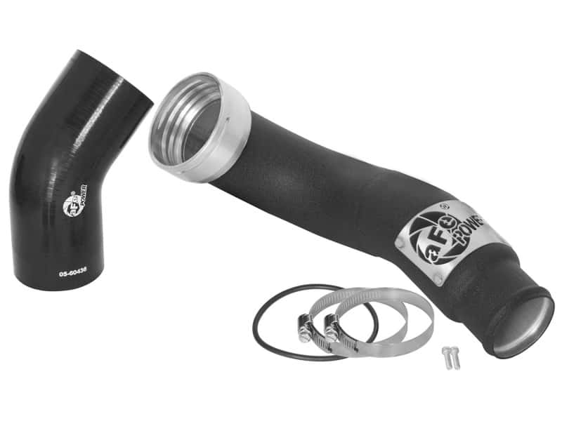aFe — aFe BladeRunner 3in Black Intercooler Tube Cold Side w/ Couplings & Clamps 11-13 BMW 335i 3.0L (t)
Cold Charge Pipe - view 6