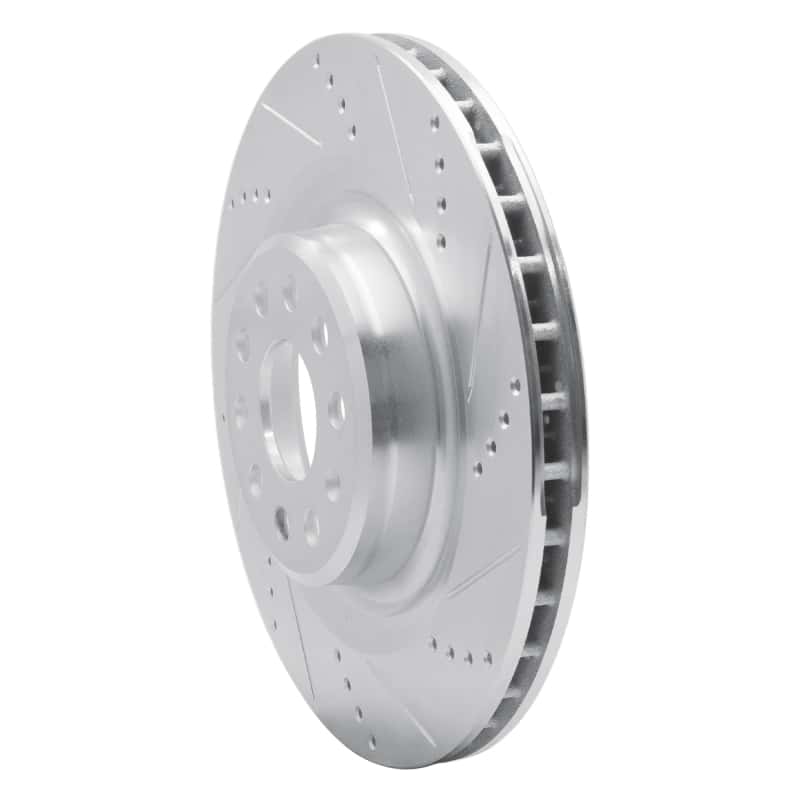 R1 Concepts — R1 12-21 Tesla Model S Rear Right Drilled & Slotted Silver Brake Rotor
R1 Brake Rotor Drill - view 2