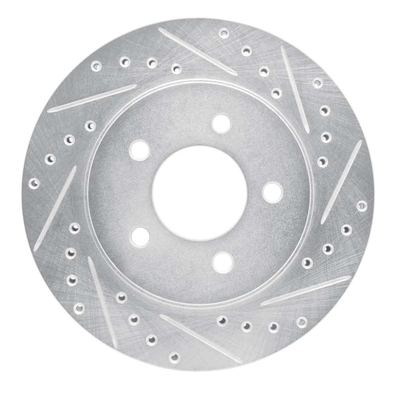 R1 Concepts — R1 91-02 Chrysler Voyager Front Right Drilled & Slotted Silver Brake Rotor
R1 Brake Rotor Drill - view 1