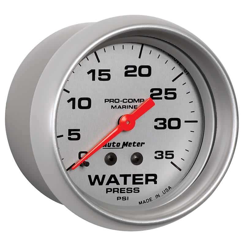 AutoMeter — Autometer Ultra-Lite 2 5/8in Mechanical 35 PSI Water Pressure Gauge
GA 2.6" WP 35 M MS - view 4