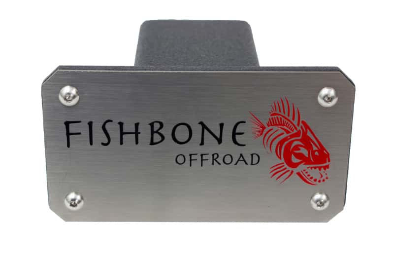 Fishbone Offroad — Fishbone Offroad Hitch Cover - 2In Hitch - Black Powdercoated Steel - view 1