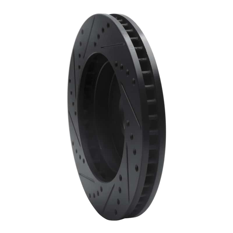 R1 Concepts — R1 97-05 Chevrolet S10 Front Right Drilled & Slotted Black Brake Rotor
R1 Brake Rotor Drill - view 4