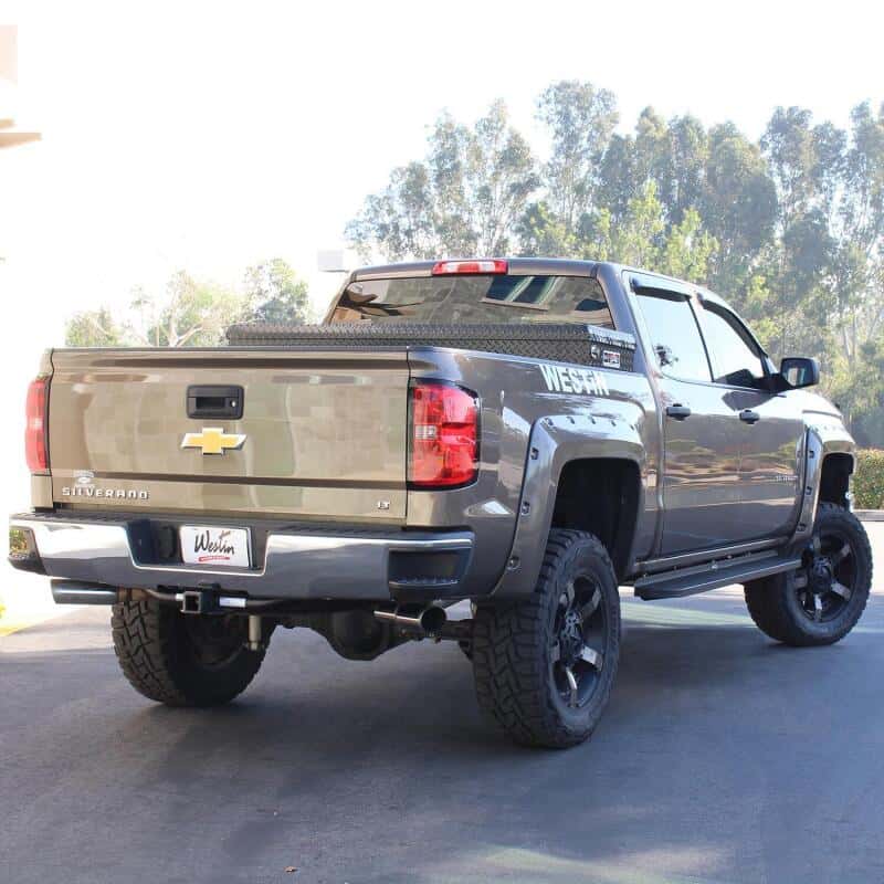 Westin — Westin 2014-2018 Chevy Silverado 1500 Crew Cab In-Channel Wind Deflector 4pc - Smoke
Side Window Vent - view 4