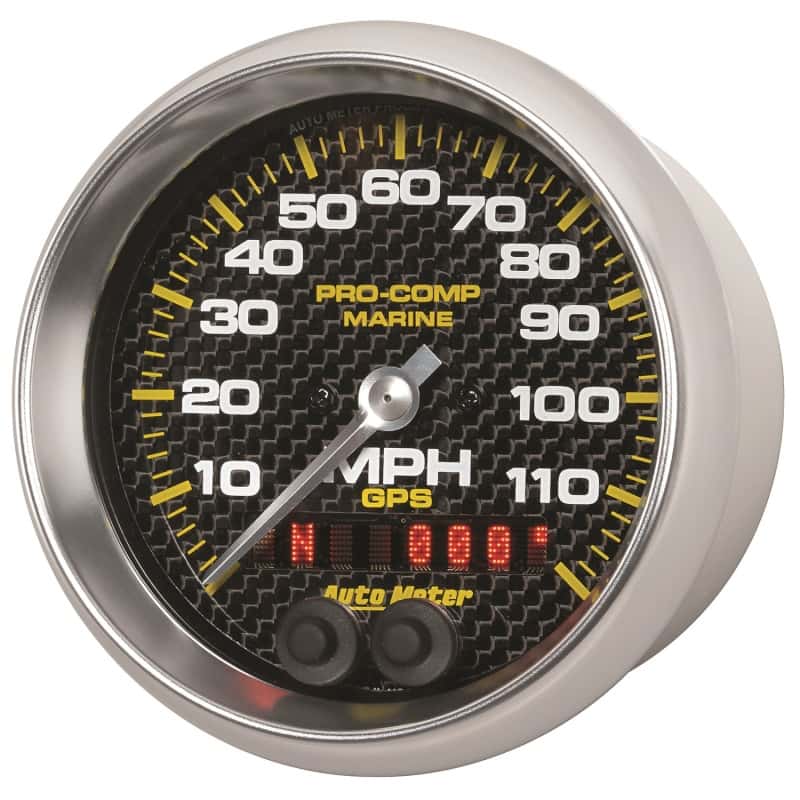 AutoMeter — Autometer Marine Carbon Fiber Ultra-Lite 3-3/8in 120MPH GPS Speedometer Gauge
3.4" SPD GPS 120 MCF - view 5