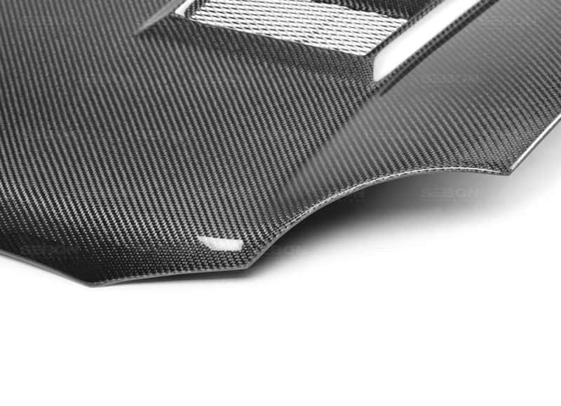 Seibon — Seibon 02-03 Subaru WRX CW Carbon Fiber Hood - view 3