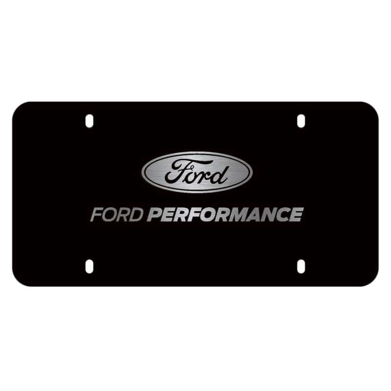 Ford Racing — Ford Racing Black Stainless Steel Marque Plate
License Plate - view 2