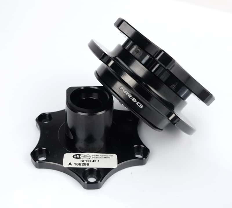 NRG — NRG Quick Release SFI SPEC 42.1 - Shiny Black Body / Shiny Black Ring - view 3