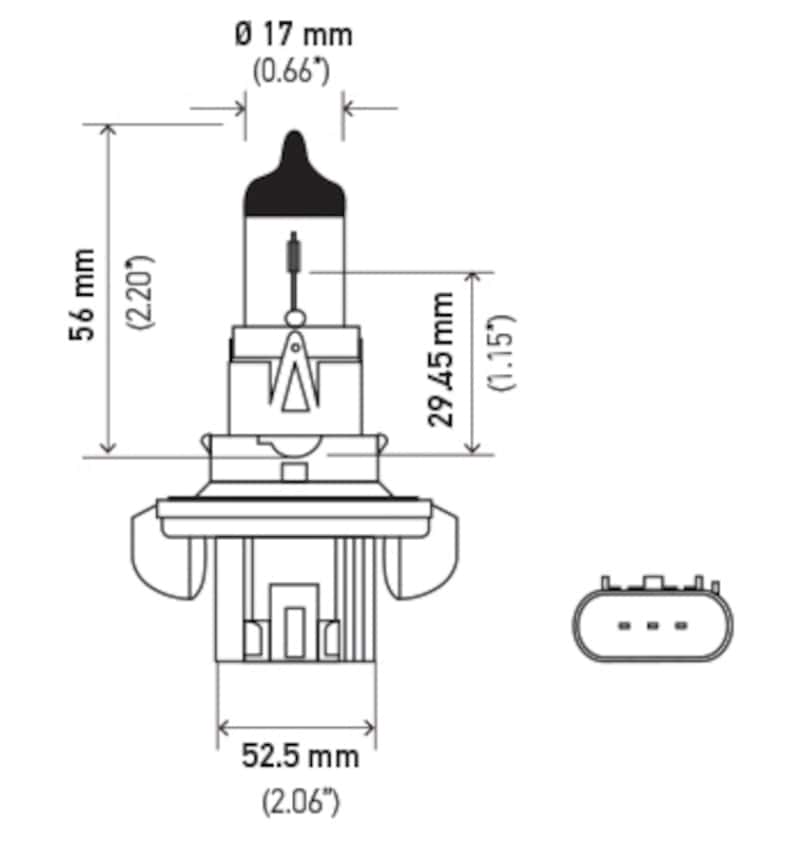 Hella — Hella Bulb H13 12V 60/55W P264T T4
H13 Halogen Bulb - view 4