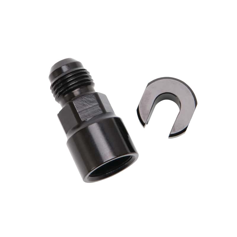 Russell — Russell Performance -6 AN Male to 5/16in SAE Quick-Disconnect Female (Black Single)
Adapter Fitting - view 6