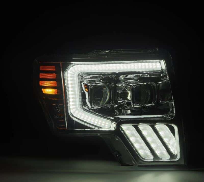AlphaRex — AlphaRex 09-14 Ford F-150 PRO-Series Projector Headlights Plank Style Chrm w/Activ Light/Seq Signal
Projector Headlights - view 3
