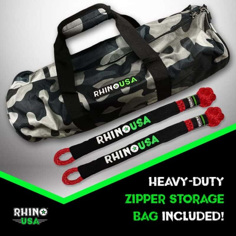 Rhino USA — Rhino USA 7/8In X 30Ft Kinetic Rope Recovery Kit W/Soft Shackles (Red)
Rope - view 2