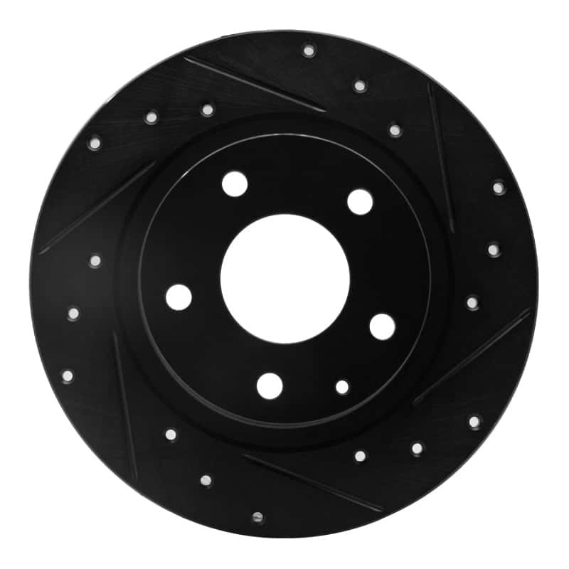 R1 Concepts — R1 14-21 Mazda 6 Rear Right Drilled & Slotted Black Brake Rotor
R1 Brake Rotor Drill - view 1