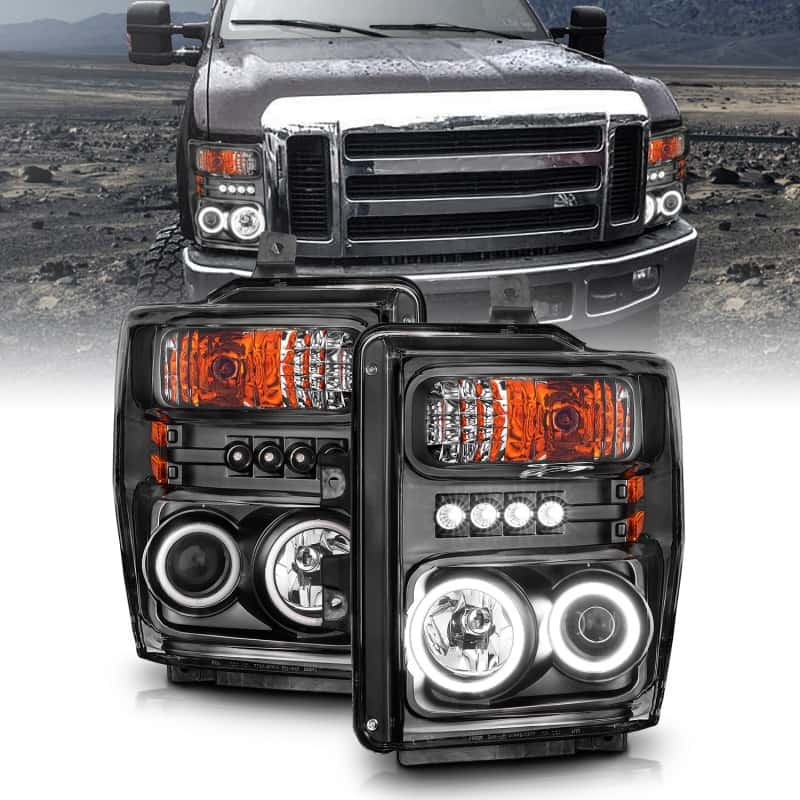 ANZO — ANZO 2008-2010 Ford F-250 Projector Headlights w/ Halo Black (CCFL)
Head Light Set
HdLtSet - view 1