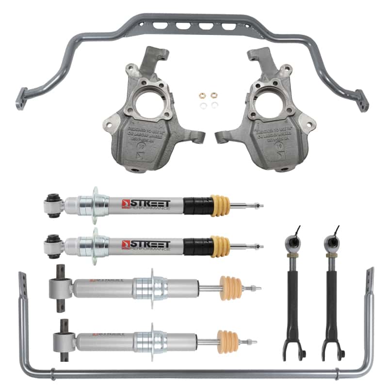 Belltech — Belltech 21+ GM SUV SWB ONLY 2WD/4WD Front and Rear Lowering Kit w/ Performance Struts
LOWERING KIT - view 2