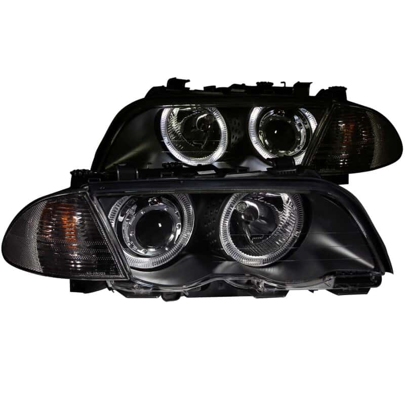 ANZO — ANZO 1999-2001 BMW 3 Series E46 Projector Headlights w/ Halo Black (CCFL)
Head Light Set
HdLtSet - view 2