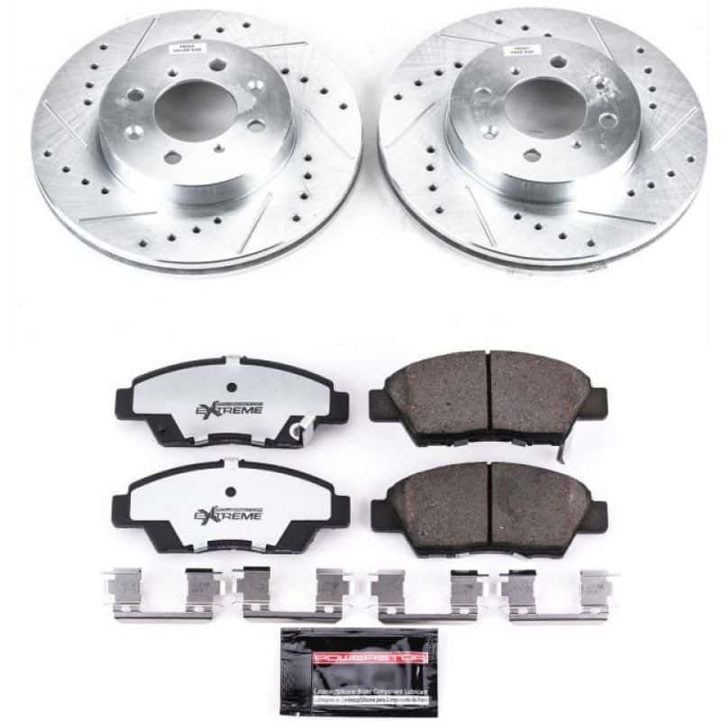 PowerStop — Power Stop 09-14 Honda Fit Front Z26 Street Warrior Brake Kit - view 1