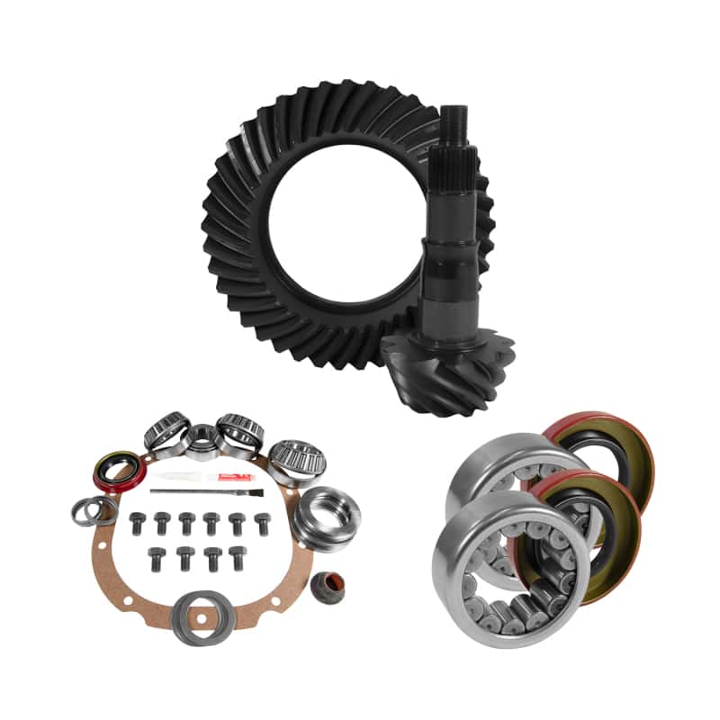 Yukon Gear & Axle — Yukon Gear 8.8in Ford 3.55 Rear Ring & Pinion Install Kit 2.99in OD Axle Bearings and Seals
Gear & Install Pkg
Gear/Install Pkg - view 1